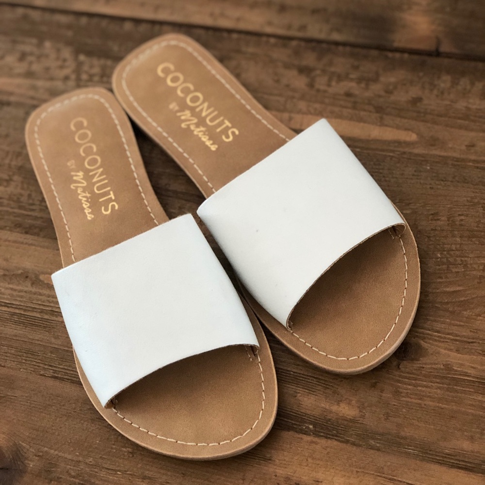 White Slides Size 7